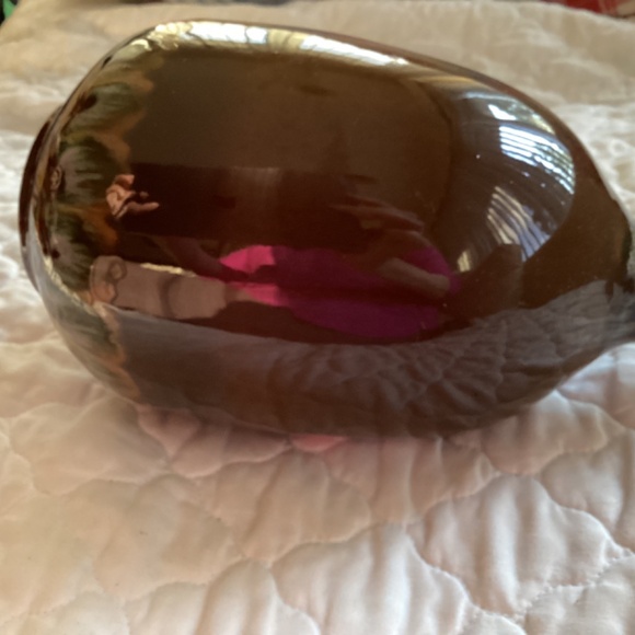 VINTAGE DRIP GLAZED POTTERY PITCHER/GOURD - Picture 5 of 11